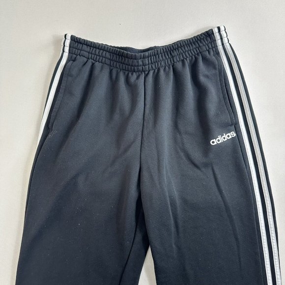Adidas Sweatpants Black Climalite Fleece Graphic Logo Athletic Mens‎ Size Large - Picture 3 of 9